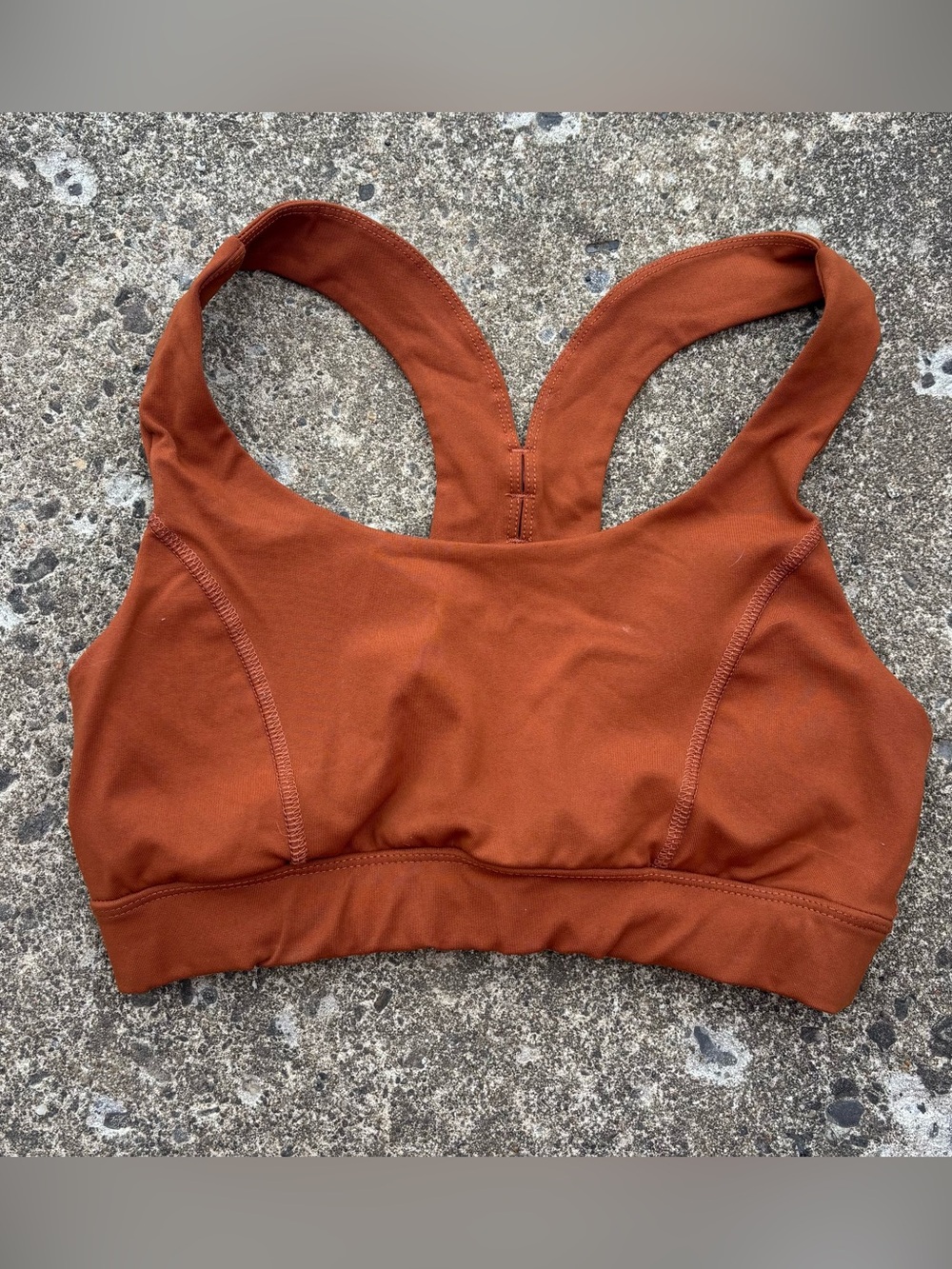 Rust Brown Racerback Sports Bra - Women Intimates